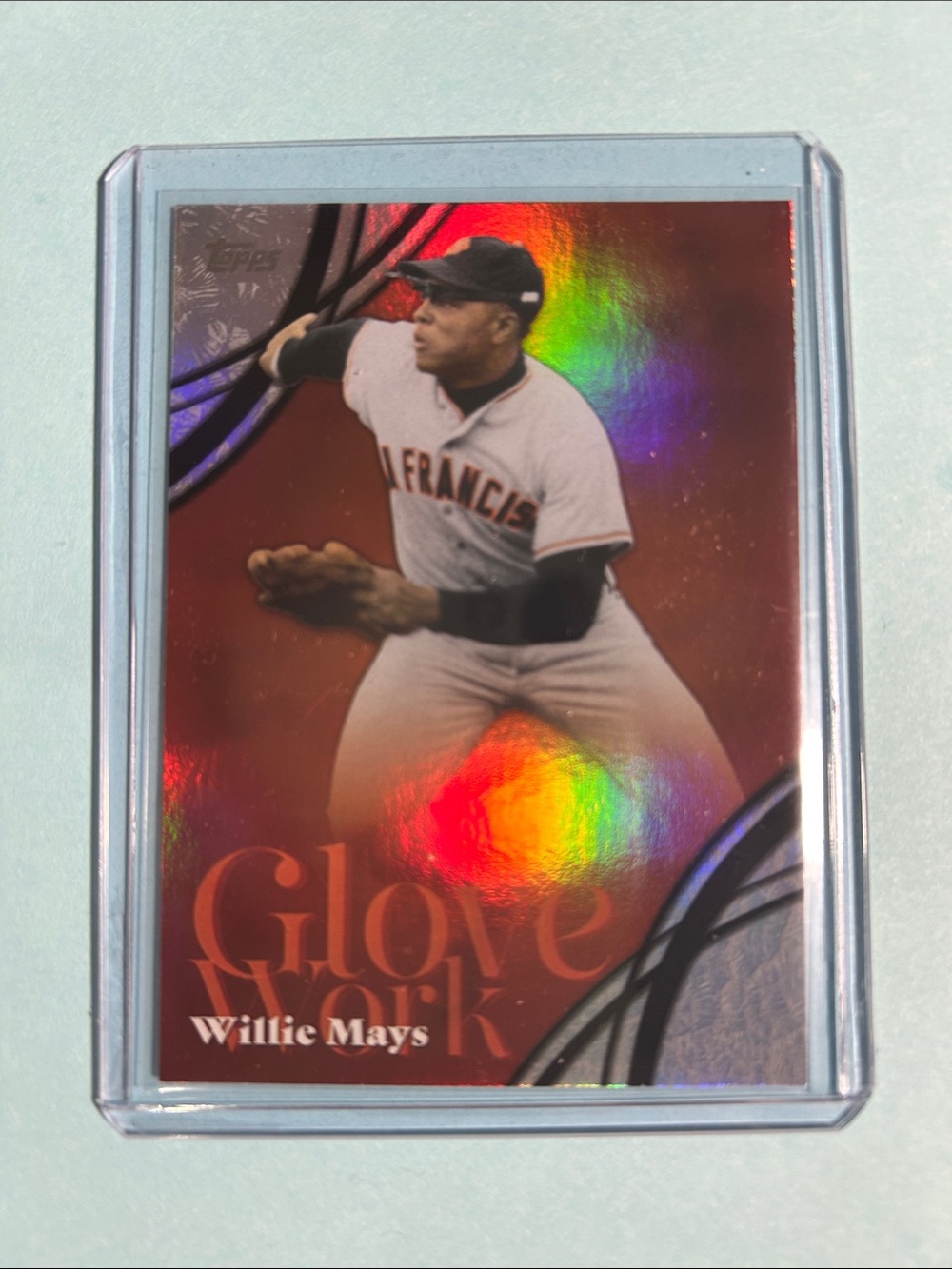 Willie Mays San Francisco Giants,2026 Topps ser2, Glove Works Insert card #GW-6